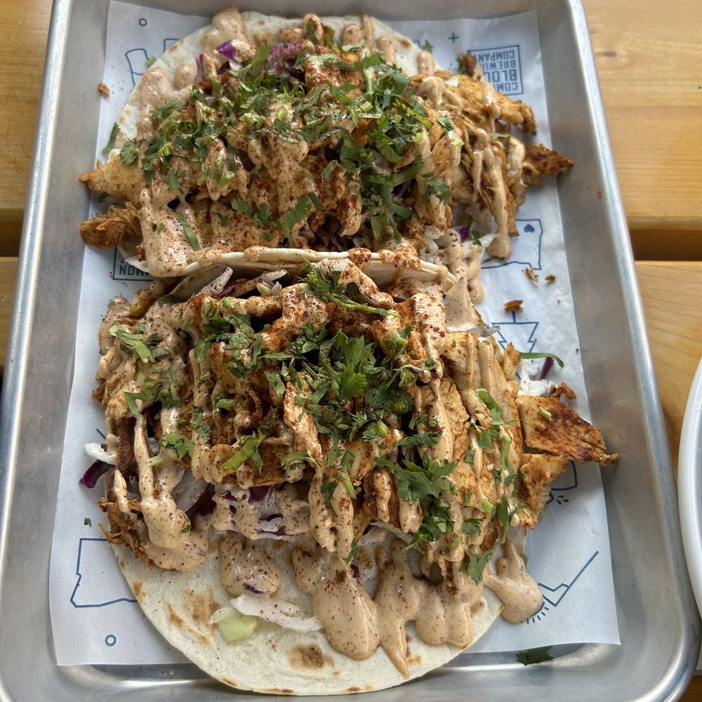 Common Block Brewing Company - Cold Brew Chicken Tacos - New American Near Me - Medford, Oregon