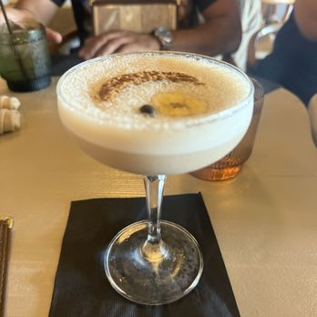 Luna Bistro Cafe - Banana cream espresso Martini - New American Near Me - Long Beach, California Luna Bistro Cafe - Banana cream espresso Martini - New American Near Me - Long Beach, California