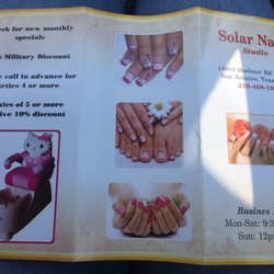 Solar Nail Studio - They were really helpful & have a 10% military discount. I really appreciate how nice they were.