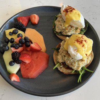 Greater Pacific Restaurant - Crab Benedict - New American Near Me - Valencia, California Greater Pacific Restaurant - Crab Benedict - New American Near Me - Valencia, California