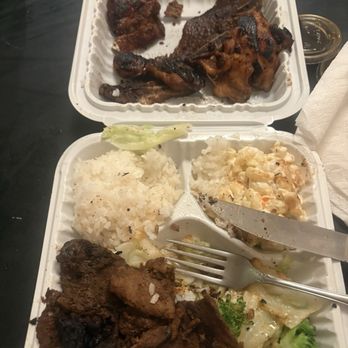 Ono Hawaiian BBQ - The food. Was trying to separate the burnt food when I realized nearly 85% of the food was burnt to crisp. - Hawaiian Near Me - San Pedro, California Ono Hawaiian BBQ - The food. Was trying to separate the burnt food when I realized nearly 85% of the food was burnt to crisp. - Hawaiian Near Me - San Pedro, California