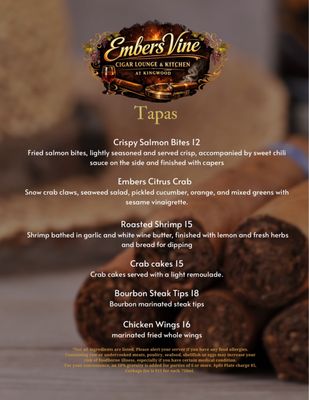 Menu photo 1 Embers Vine Cigar Lounge & Kitchen Clayton , GA