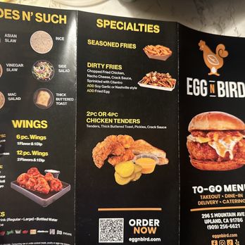 Egg N Bird - Menu - Chicken Shop Near Me - Upland, California