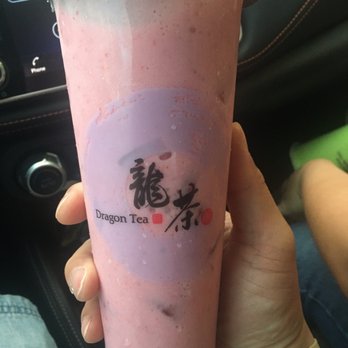 Leilani Taiwanese Kitchen - Strawberry Milk Slush w/ Lychee Jellies - Bubble Tea Near Me - Honolulu, Hawaii