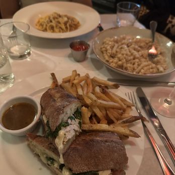Left Bank - rotisserie chicken baguette, cacio e pepe, Capricci Bolognese - New American Near Me - New York, New York Left Bank - rotisserie chicken baguette, cacio e pepe, Capricci Bolognese - New American Near Me - New York, New York