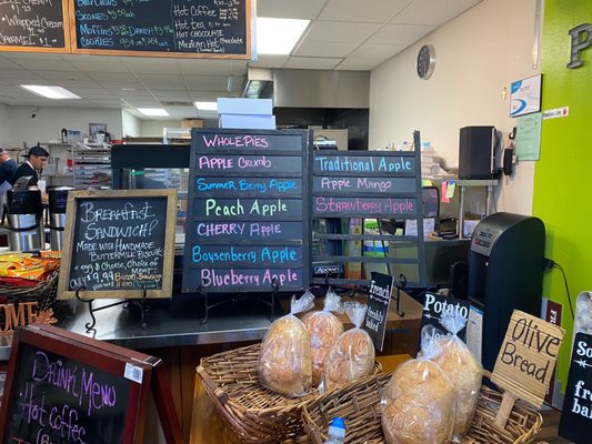 California Mountain Bakery Menu