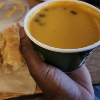 Panera Bread - Butternut squash soup - "bowel" size - Sandwiches Near Me - Secaucus, New Jersey Panera Bread - Butternut squash soup - "bowel" size - Sandwiches Near Me - Secaucus, New Jersey