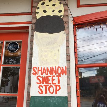 Shannon Sweet Stop - an ice cream cone painted on the side of a building - Ice Cream & Frozen Yogurt Near Me - Pittsburgh, Pennsylvania Shannon Sweet Stop - an ice cream cone painted on the side of a building - Ice Cream & Frozen Yogurt Near Me - Pittsburgh, Pennsylvania