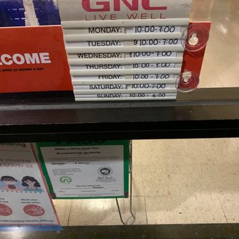 GNC - Change your store hours on yelp! - Health Markets Near Me - San Leandro, California