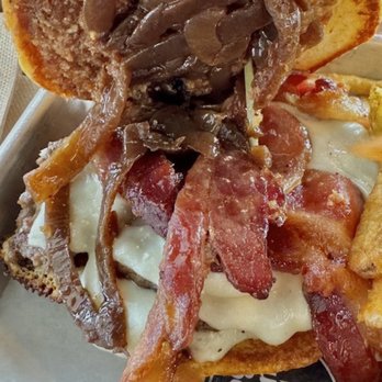 Surfin' Betty's Burger Bar - Jam Good Bacon Burger - American Near Me - Bethany Beach, Delaware Surfin' Betty's Burger Bar - Jam Good Bacon Burger - American Near Me - Bethany Beach, Delaware