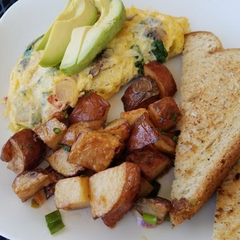 Nury’s - Garden omelet with roasted potatoes and housemade hearty wheat toast. Yum-O! - Breakfast & Brunch Near Me - Fredericksburg, Texas Nury’s - Garden omelet with roasted potatoes and housemade hearty wheat toast. Yum-O! - Breakfast & Brunch Near Me - Fredericksburg, Texas