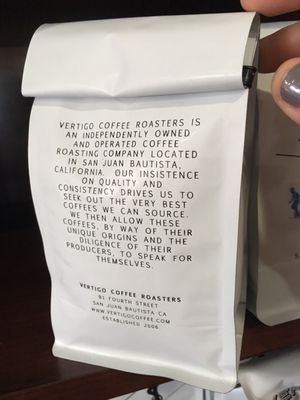 Menu photo 4 Vertigo Coffee Roasters San Juan Bautista, CA Menu photo 4 Vertigo Coffee Roasters San Juan Bautista, CA
