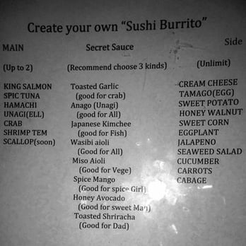 Sushi Secrets - The Custom Menu - Japanese Near Me - Berkeley, California