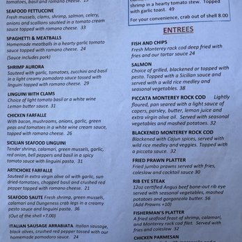Louie Linguini's - Menu - Seafood Near Me - Monterey, California