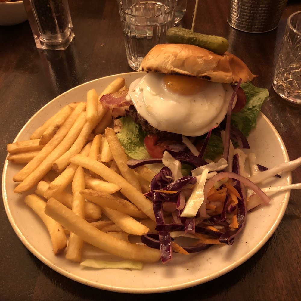 Theatre Royal Bar - Burger with Haggis - Pubs Near Me - Edinburgh, EDH Theatre Royal Bar - Burger with Haggis - Pubs Near Me - Edinburgh, EDH