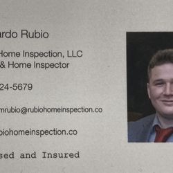 Rubio Home Inspection - My business card