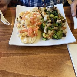 Baked haddock and veggies Baked haddock and veggies