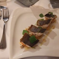 Prüfer's Gasthaus - Saibling auf Sellerieraspeln