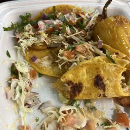 Fish tacos were super soggy