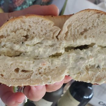 Lighthouse Bagels & Deli - Everything bagel with veggie cream cheese - Bagels Near Me - Corolla, North Carolina Lighthouse Bagels & Deli - Everything bagel with veggie cream cheese - Bagels Near Me - Corolla, North Carolina
