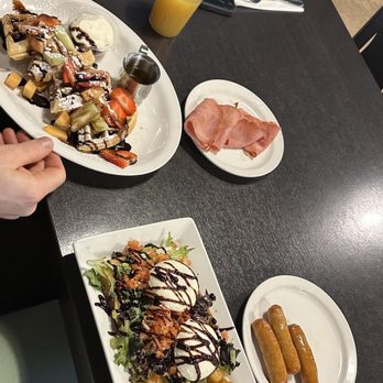 Toast Breakfast Lunch - Avocado toast with side of sausage. Waffles with side of ham - Breakfast & Brunch Near Me - Sherwood Park, Alberta Toast Breakfast Lunch - Avocado toast with side of sausage. Waffles with side of ham - Breakfast & Brunch Near Me - Sherwood Park, Alberta
