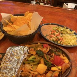 Vegetarian fajitas