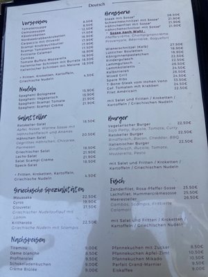Menu photo 2 Ratskeller Eupen, WLG