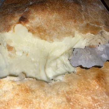 Brother Bruno's Pizza - Cheese calzone inside - Pizza Near Me - Mount Pocono, Pennsylvania