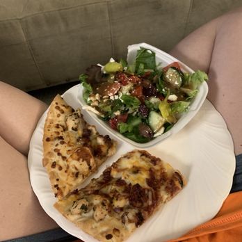 Palio's Pizza Cafe - 2 squares of Maria's and the small Greek salad. As always amazing! - Italian Near Me - Fort Worth, Texas Palio's Pizza Cafe - 2 squares of Maria's and the small Greek salad. As always amazing! - Italian Near Me - Fort Worth, Texas