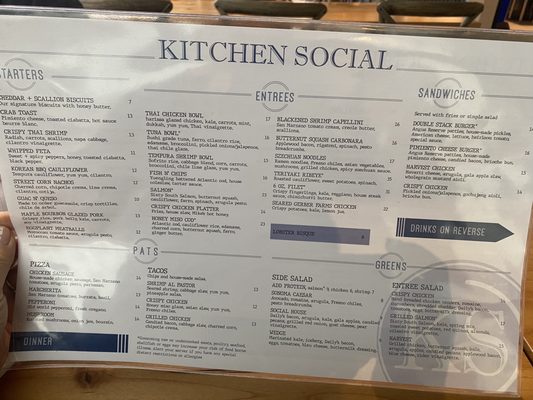 Menu photo 7 Kitchen Social Cincinnati, OH