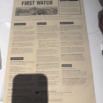 First Watch - The menu - Breakfast & Brunch Near Me - Nashville, Tennessee First Watch - The menu - Breakfast & Brunch Near Me - Nashville, Tennessee