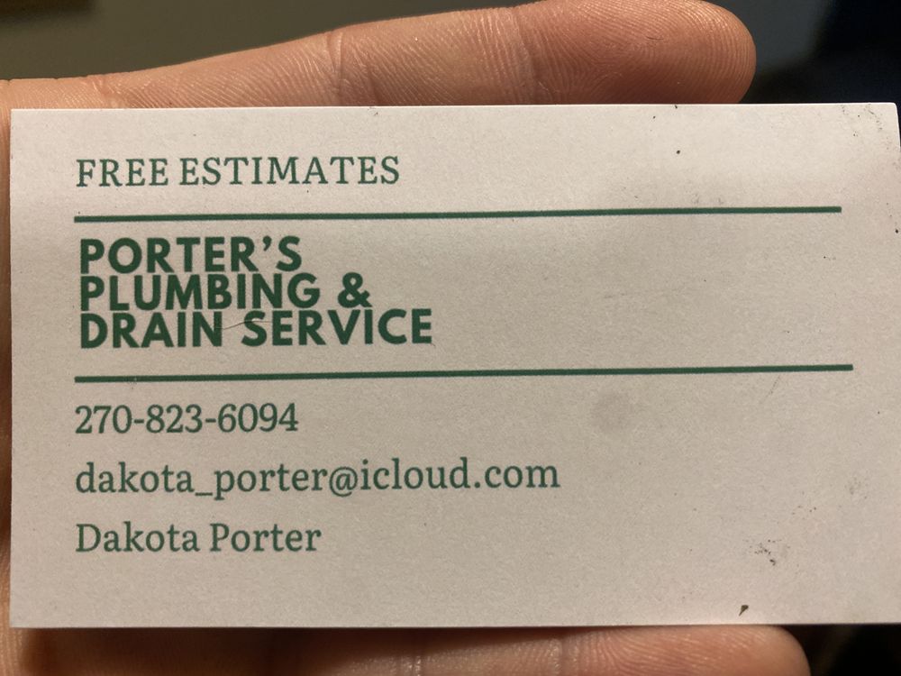 Slide of Porter’s Plumbing & Drain Service