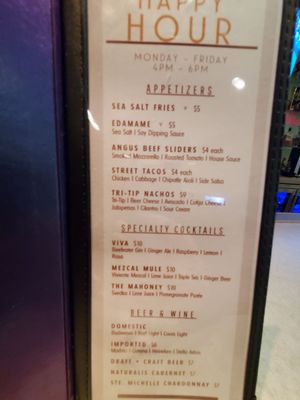 Menu photo 1 W XYZ Bar Newark, CA