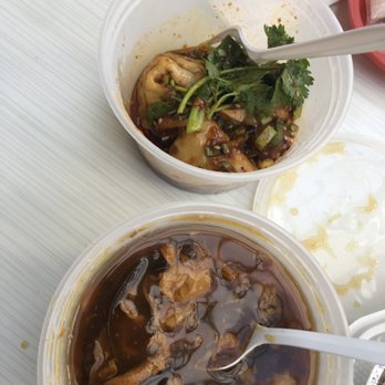 Dumpling Cafe - S1. Hot and Sour Soup and S5. Spicy Chili Shrimp and Pork Wonton - Noodles Near Me - Jersey City, New Jersey
