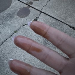 Oil Station - Oil on drive way