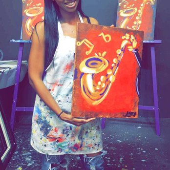 Purple Easel - Loved how it came out! - Paint & Sip Near Me - Ontario, California Purple Easel - Loved how it came out! - Paint & Sip Near Me - Ontario, California