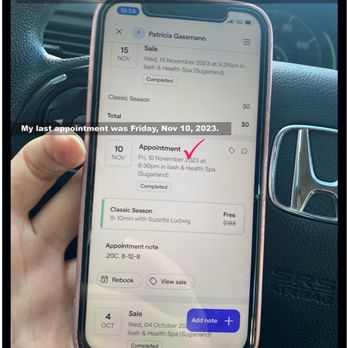 iLash & Health Spa - She tried to say I had redeemed all 3 sessions. NO Nov 15 session. We had zero correspondence between Oct 4, and Dec 23. - Eyelash Service Near Me - Sugarland , Texas iLash & Health Spa - She tried to say I had redeemed all 3 sessions. NO Nov 15 session. We had zero correspondence between Oct 4, and Dec 23. - Eyelash Service Near Me - Sugarland , Texas