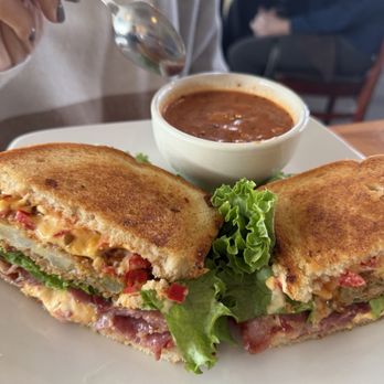 Cheddar Box Too - The Great Southern ($15.75) with a side of soup of the day - Breakfast & Brunch Near Me - Louisville, Kentucky Cheddar Box Too - The Great Southern ($15.75) with a side of soup of the day - Breakfast & Brunch Near Me - Louisville, Kentucky