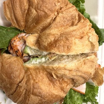 Inner Bean Cafe - Buttery turkey croissant with avocado added - Coffee & Tea Near Me - Augusta, Georgia