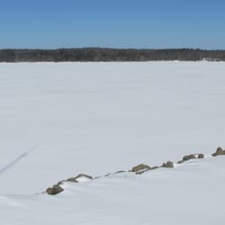 Gainer Memorial Dam - A whole lot of water under that ice