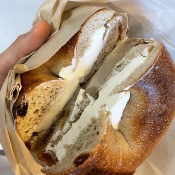 Abel’s Bagels - Cinnamon raisin & cream cheese shmear - Bagels Near Me - Las Vegas, Nevada