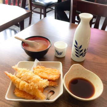 Sushi Yoi - Tempura appetizer with large house Sake - Japanese Near Me - Burnaby, British Columbia Sushi Yoi - Tempura appetizer with large house Sake - Japanese Near Me - Burnaby, British Columbia