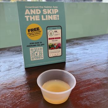 Nekter Juice Bar - Free sample - Juice Bars & Smoothies Near Me - Fremont, California