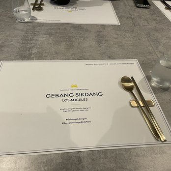 Gebang Sikdang - Table Setting - Korean Near Me - Los Angeles, California Gebang Sikdang - Table Setting - Korean Near Me - Los Angeles, California