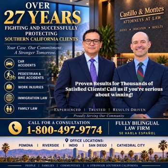 Castillo & Montes - Personal Injury Law Near Me - Indio, California Castillo & Montes - Personal Injury Law Near Me - Indio, California