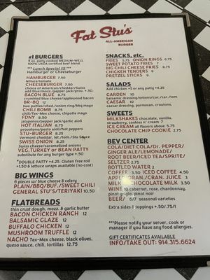Menu photo 3 Fat Stu's All-American Burger Harrison, NY