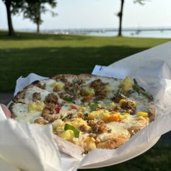 South Shore Farmers Market - Breakfast 'za from Cedar Teeth pizza