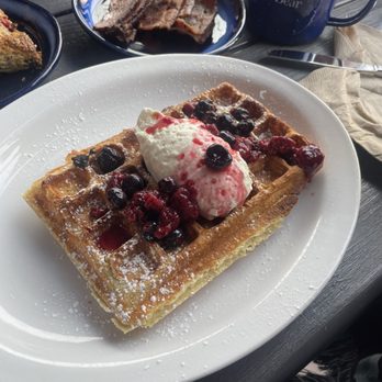 Bear Bear - Side waffle with berry compote. - Breakfast & Brunch Near Me - Leavenworth, Washington Bear Bear - Side waffle with berry compote. - Breakfast & Brunch Near Me - Leavenworth, Washington
