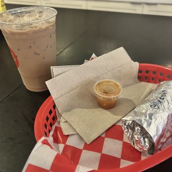 Jo's Coffee Downtown - My full meal, it was ready to go at the counter. They must keep the tacos in a warming case by the register. - Coffee & Tea Near Me - Austin, Texas