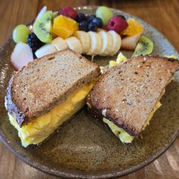 Egg and cheese sandwich Egg and cheese sandwich